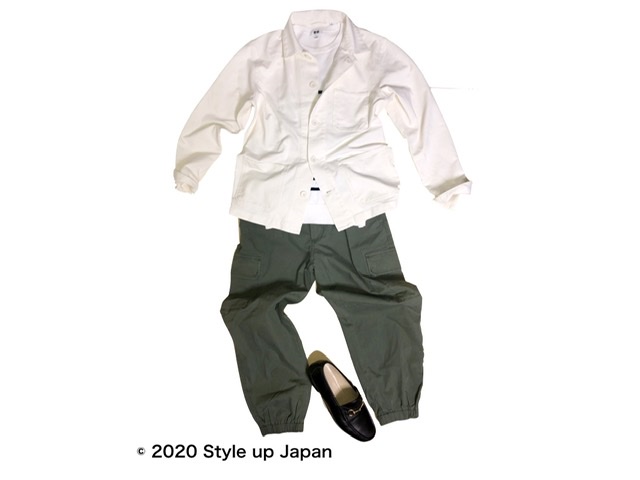 ユニクロで決める メンズ骨格診断ナチュラルの春コーディネート ウォッシュジャージーワークジャケット Style Up Japan